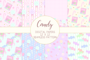 Candy Lollipop Digital Papers