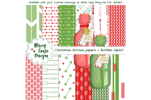 Christmas Arrows Backgrounds Clipart