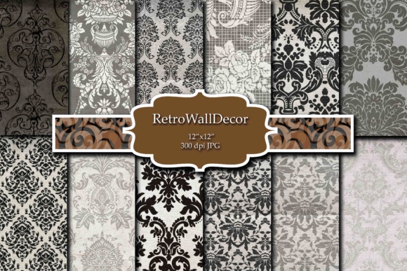 Damask Digital Paper: Elegant, Versatile Backgrounds for Crafters and Designers