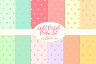 Gold Pastel Polka Dot Pattern Digital Papers: A Creative Designer’s Essential Resource