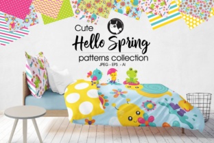 Hello Spring: Fresh, Playful Pattern Backgrounds for Real Creative Work