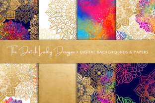 Mandala Pattern Scrapbook Papers