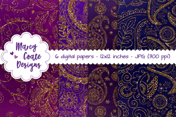 Paisley Glitter Backgrounds – Pink, Blue, Purple: A Practical Guide for Designers and Content Creators