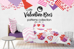 Valentine Bees: Sweet, Playful Patterns for Love-Inspired Design
